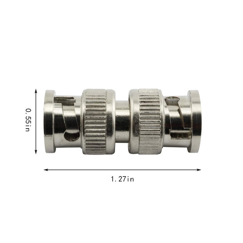 RuiLing 10PCS BNC Male Plug to Male Coupler Adapter, CCTV RG59 Cable Security System Video Camera BNC Coax Coaxial Coupler Connector - Image 4